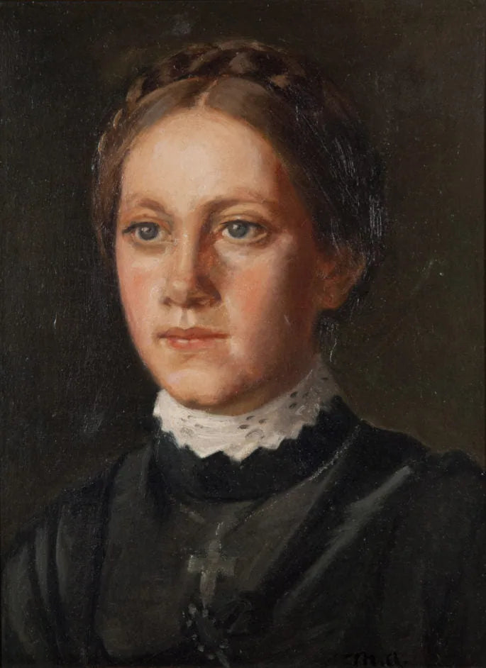 Ritratto di Karoline Marie Larsen L��th - Michael Peter Ancher