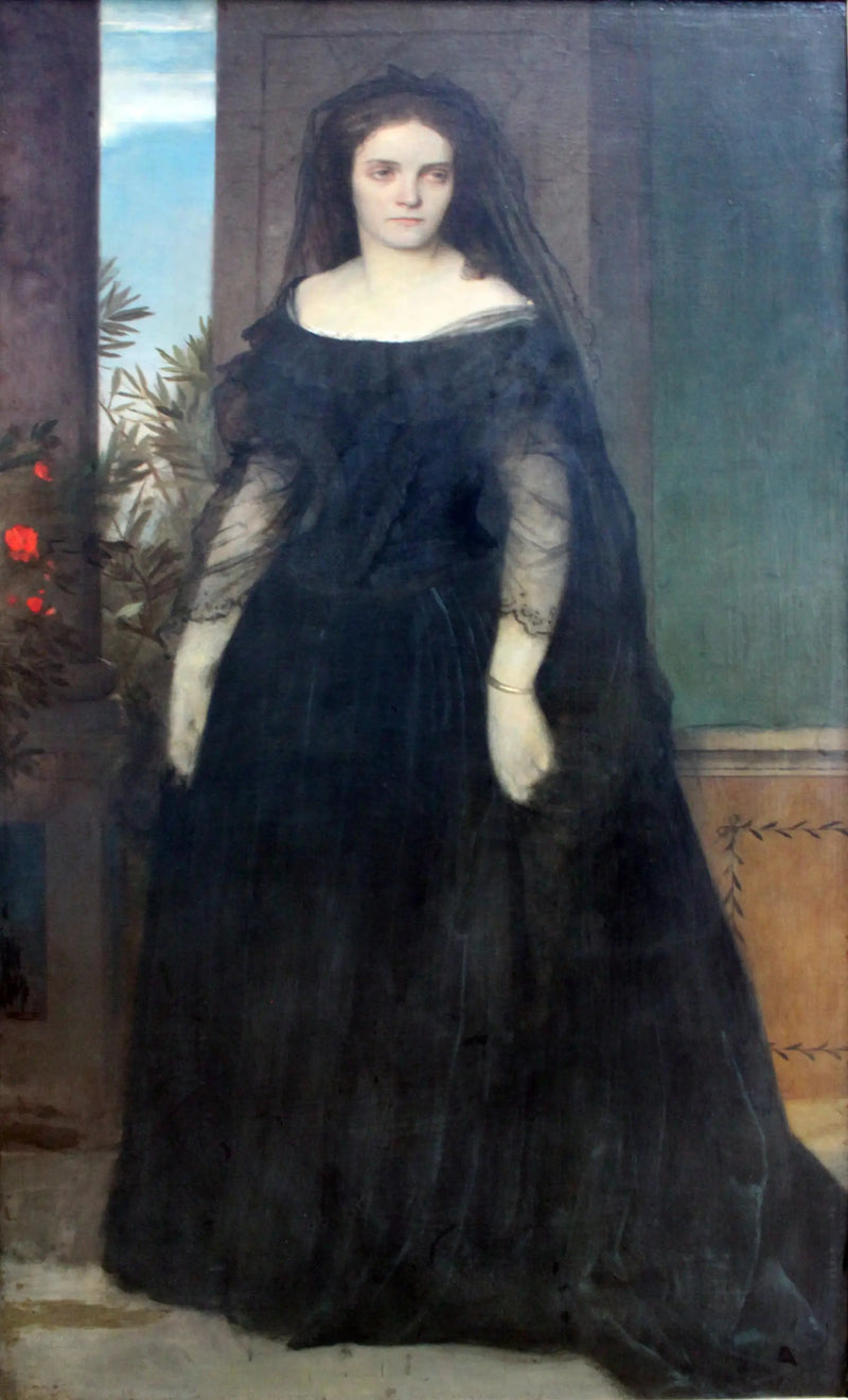 Ritratto dell'attrice Fanny Janauschek - Arnold Böcklin