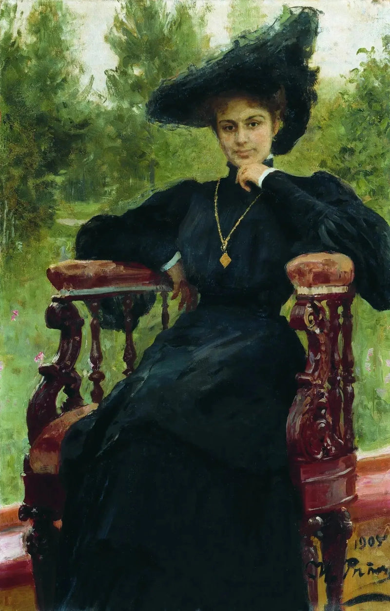 Ritratto dell'attrice Maria Fiodorovna Andreyeva - Ilya Repin