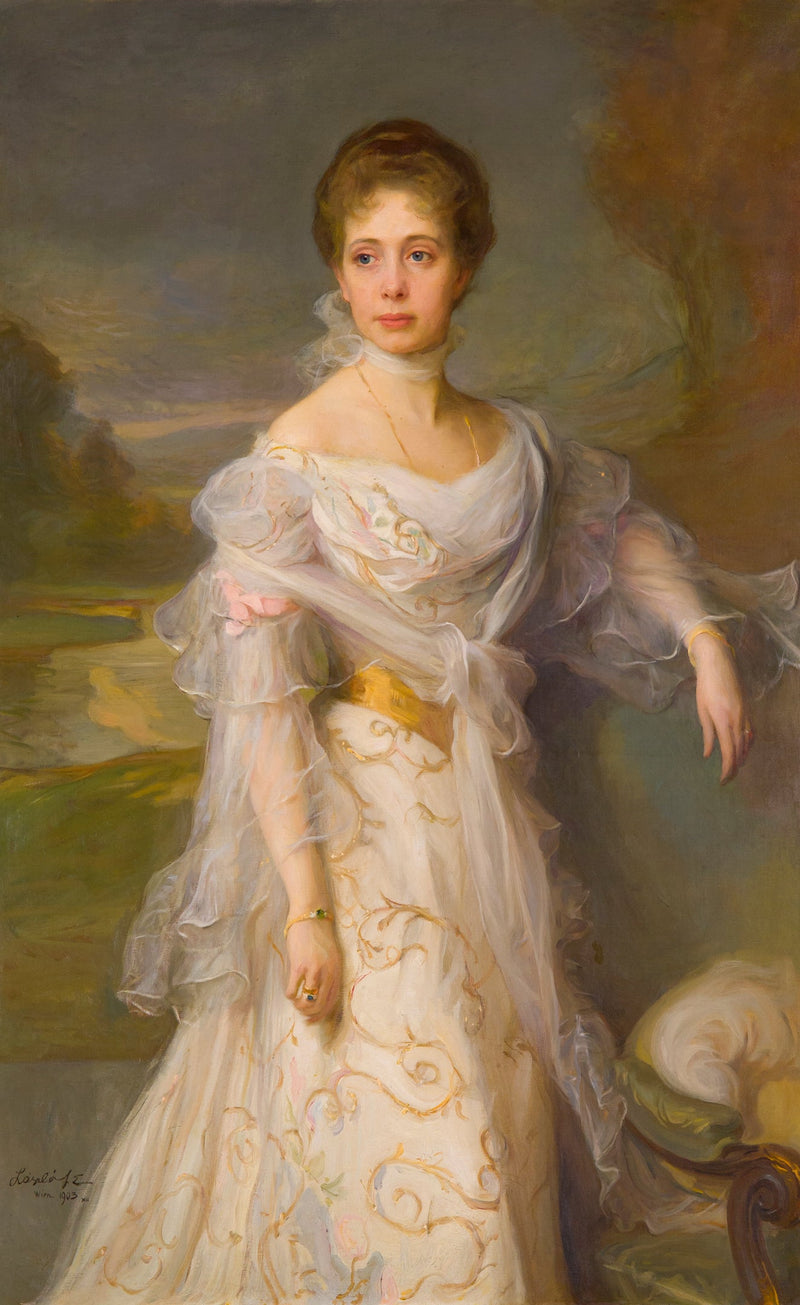 Ritratto dell'arciduchessa Elisabetta Amalia d'Austria, principessa del Liechtenstein per matrimonio - Filippo di Laoszlo