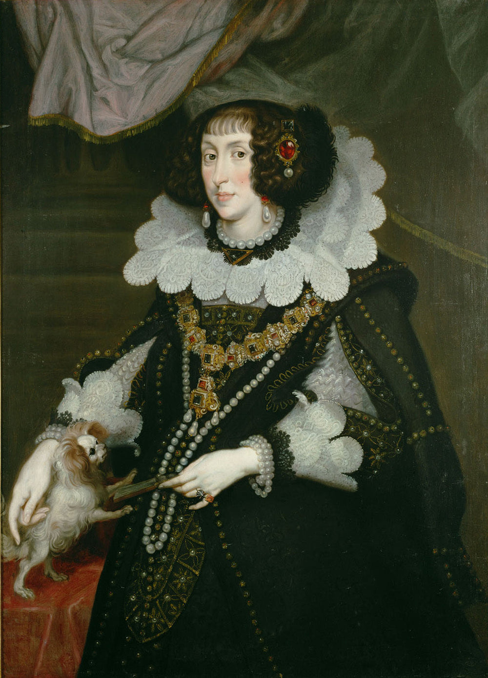 Portrait de l'archiduchesse Marie-Anne d'Autriche - Joachim von Sandrart image 1 reproduction de peinture à l’huile