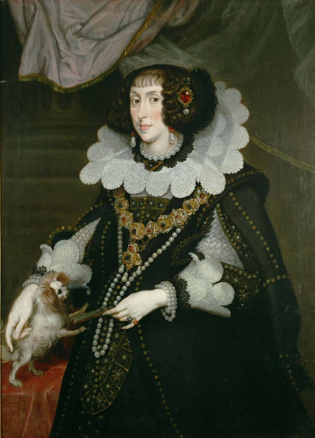 Portrait de l'archiduchesse Marie-Anne d'Autriche - Joachim von Sandrart image 1 reproduction de peinture à l’huile