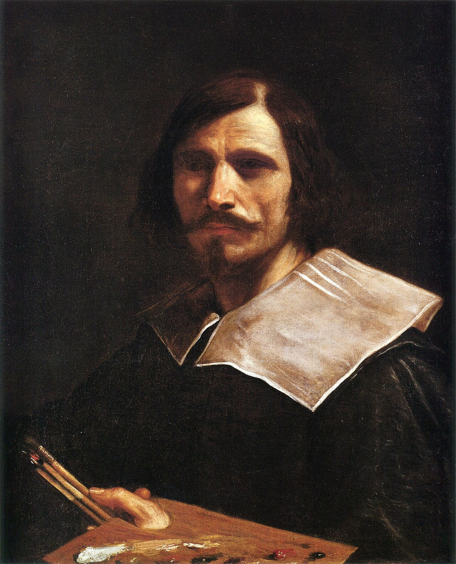 Ritratto dell'artista che tiene una tavolozza - Guercino