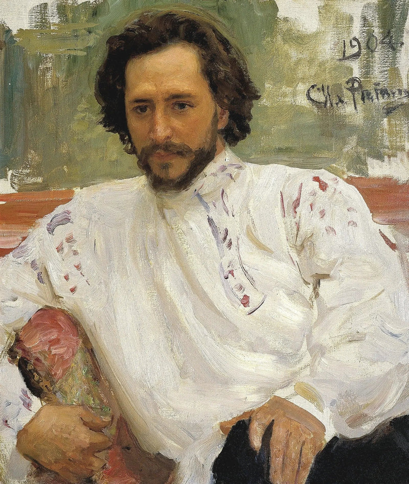 Ritratto dello scrittore Leonid Nikolaevitch Andreïev. - Ilya Repin