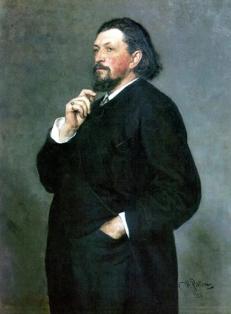 Ritratto dell'editore musicale e mecenate Mitrofan Petrovich Belyayev - Ilya Repin