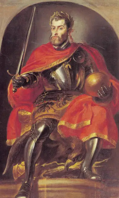 Ritratto dell'imperatore Carlo V (Pompa Introitus Ferdinandi), 1634-1635 - Peter Paul Rubens