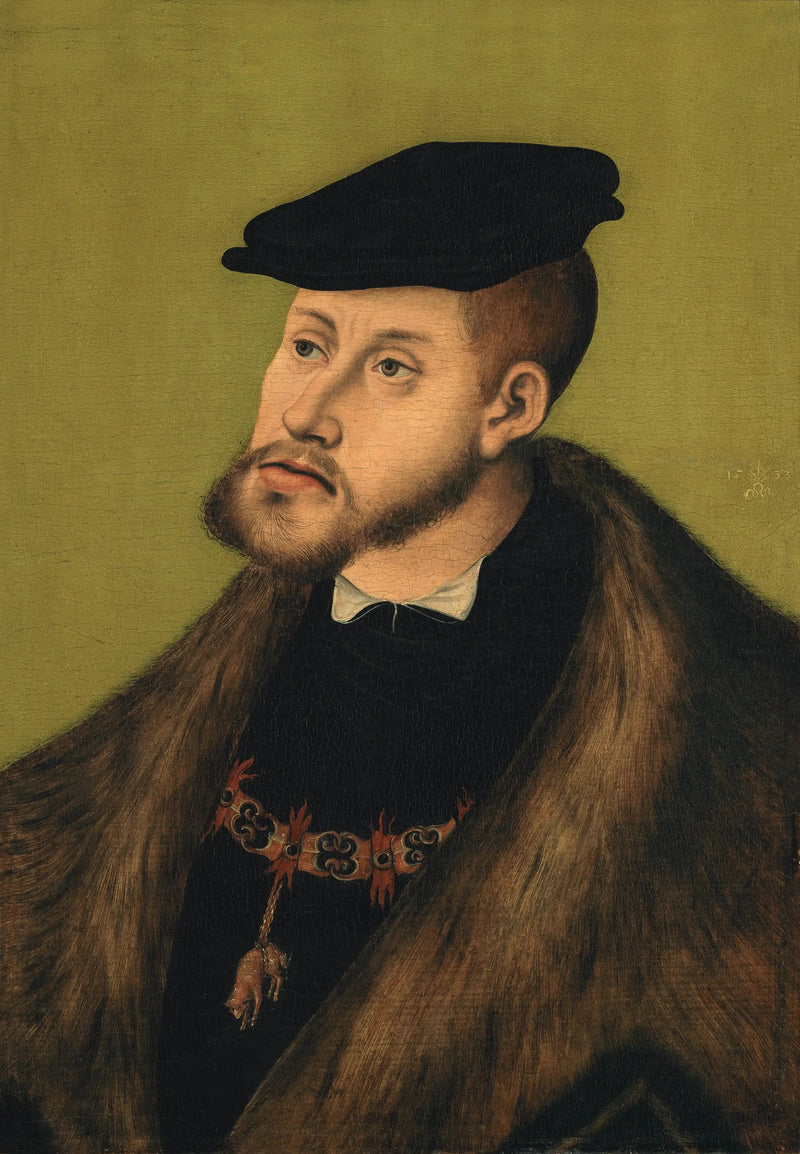Ritratto dell'imperatore Carlo V. - Lucas Cranach il Vecchio