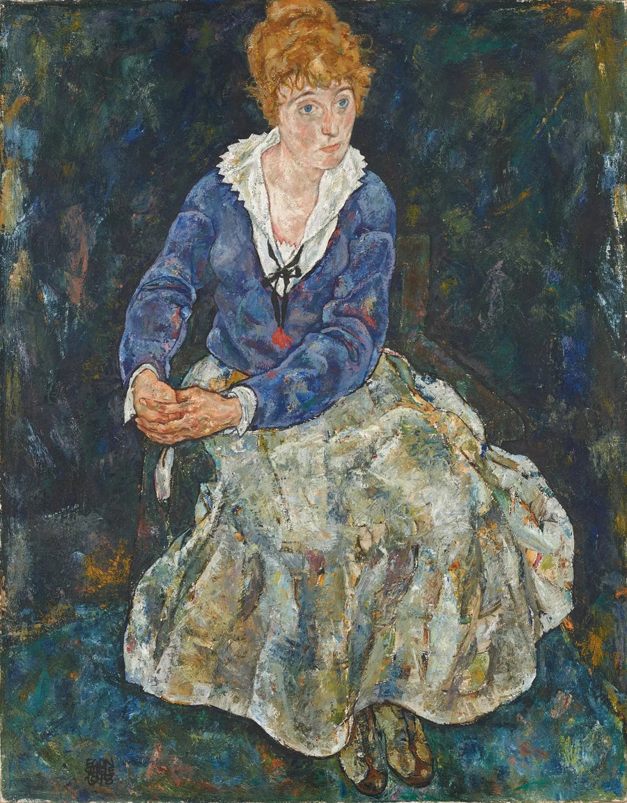 Ritratto della moglie dell'artista, Edith Schiele - Egon Schiele