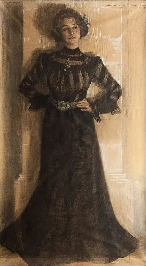 Ritratto della moglie dell'artista : Marie Kröyer - Peder Severin Krøyer