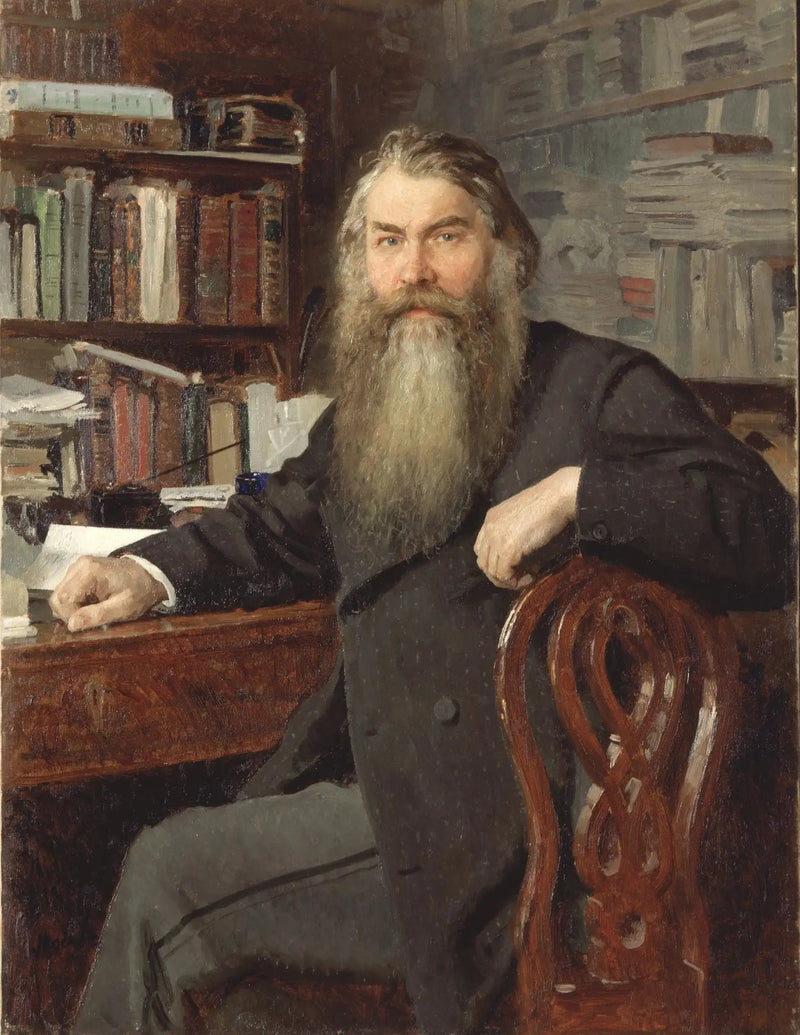 Ritratto dello storico e archeologo Ivan Egorovich Zabelin - Ilya Repin