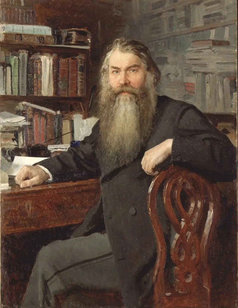 Ritratto dello storico e archeologo Ivan Egorovich Zabelin - Ilya Repin