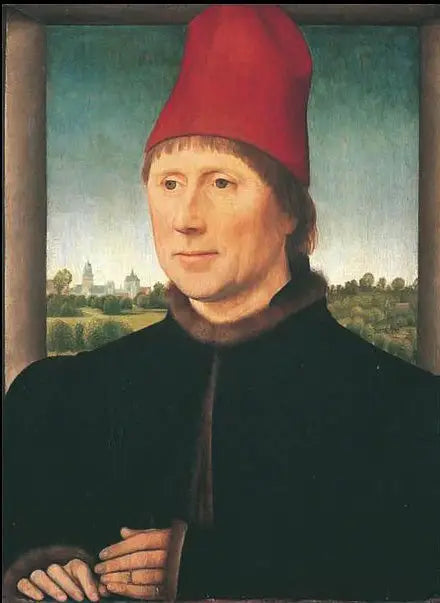 Ritratto dell'uomo con il cappello rosso - Hans Memling
