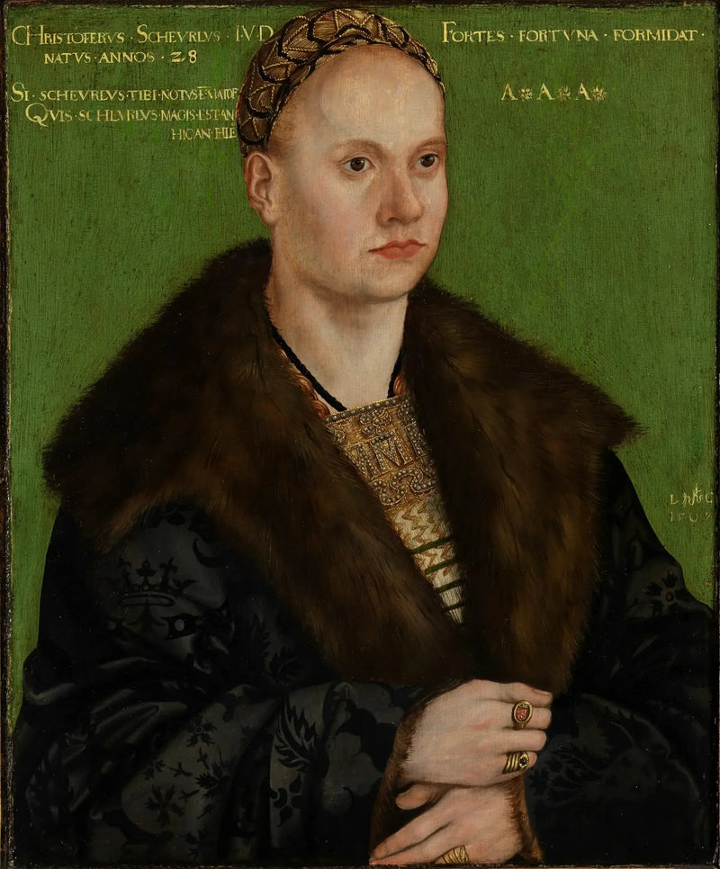 Ritratto dell'umanista Christoph Scheurl - Lucas Cranach il Vecchio