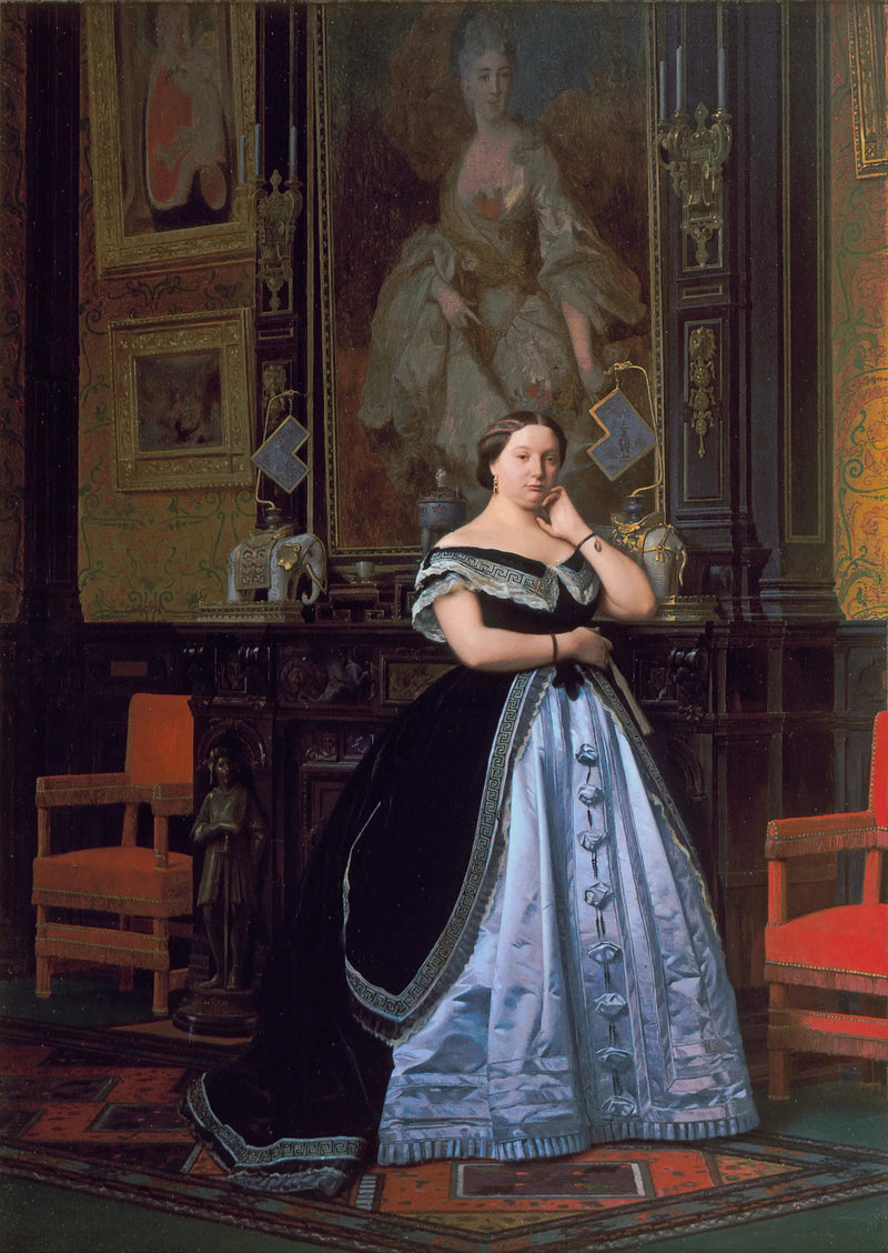 Ritratto della baronessa Nathaniel de Rothschild, nata Charlotte de Rothschild - Jean-Léon Gérôme