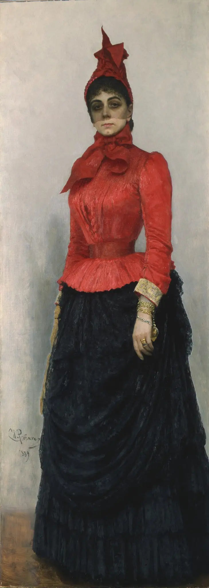 Ritratto della baronessa V.I. Ikskul von Hildenbandt - Ilya Repin