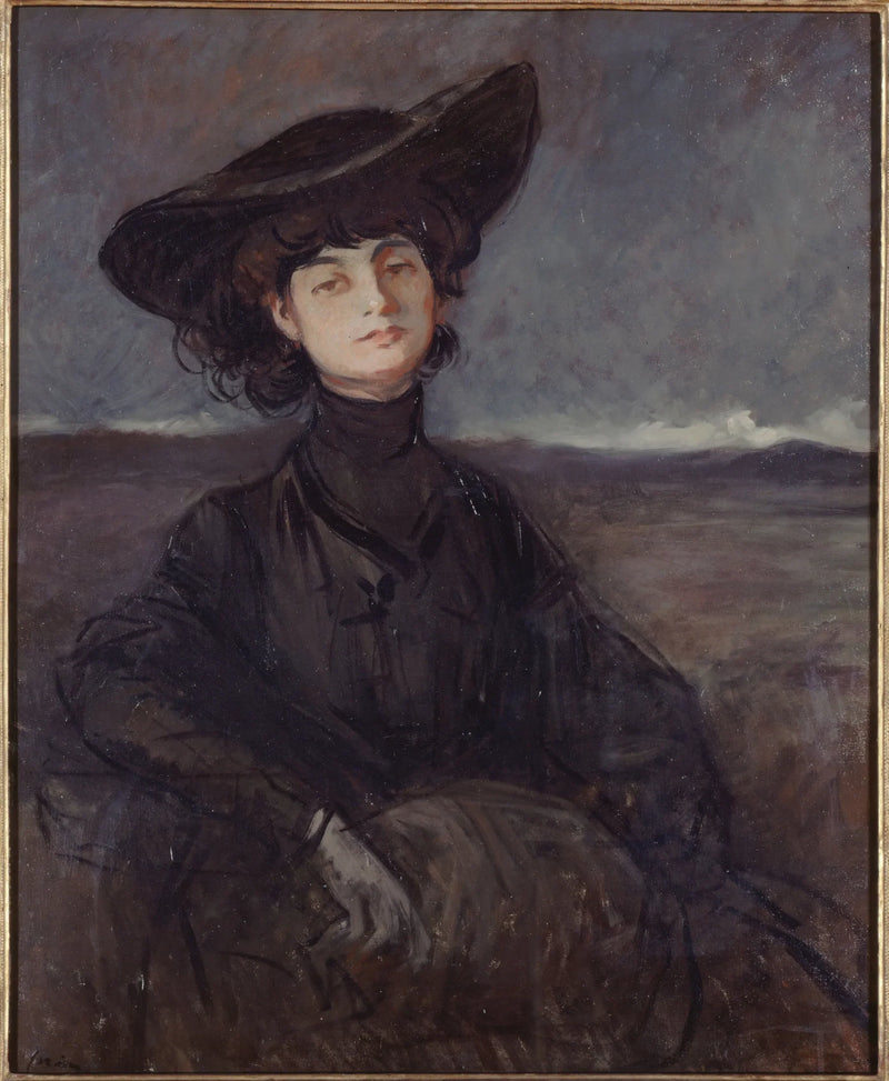Ritratto della contessa Anna de Noailles, née Brancovan (1876-1933), poetessa - Jean-Louis Forain