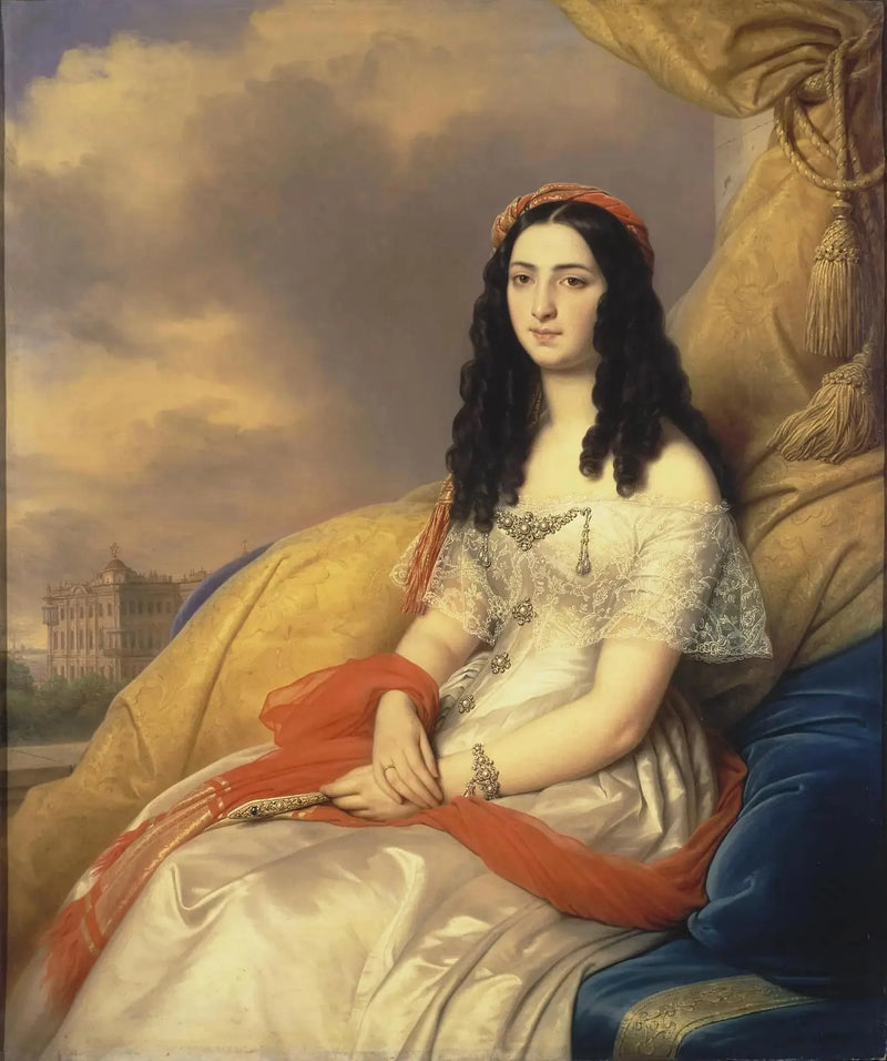 Ritratto della contessa d'Ash - Charles de Steuben