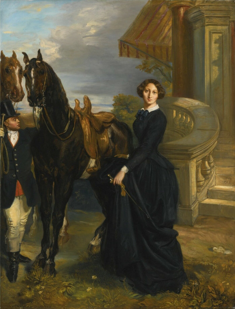 Ritratto della contessa di Ranchicourt pronta per la battuta di caccia - Théodore Chassériau
