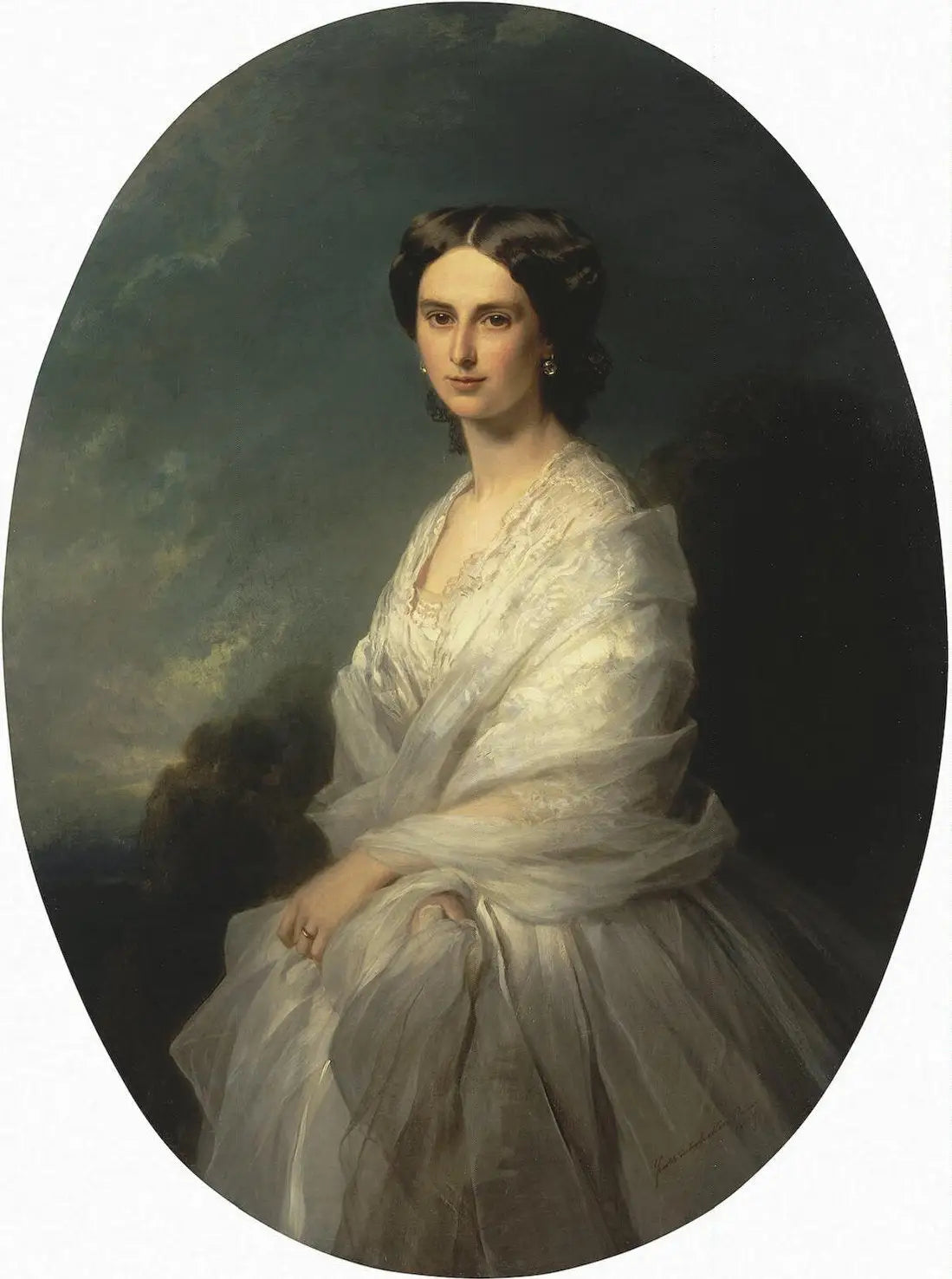 Portrait de la comtesse Sophie Bobrinskaya - Franz Xaver Winterhalter image 1 tableau peint à l’huile sur toile