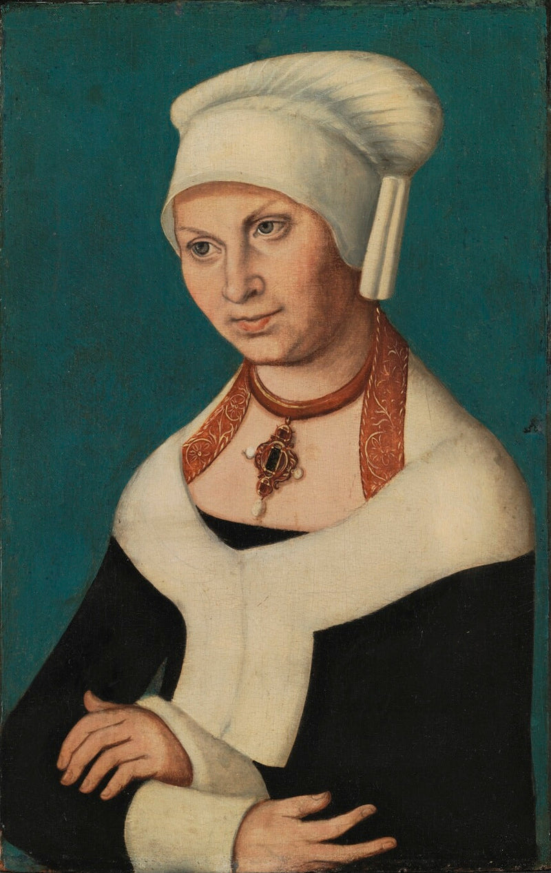 Ritratto della duchessa Barbara di Sassonia, 1478-1534 (sposa di Giorgio il Barbuto) - Lucas Cranach il Vecchio