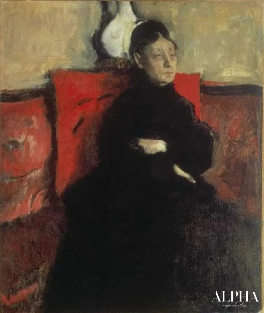 Portrait de la duchesse de Montejasi- Cicerale, la tante de l'artiste - Edgar Degas - Reproductions de tableaux et peintures haut de gamme