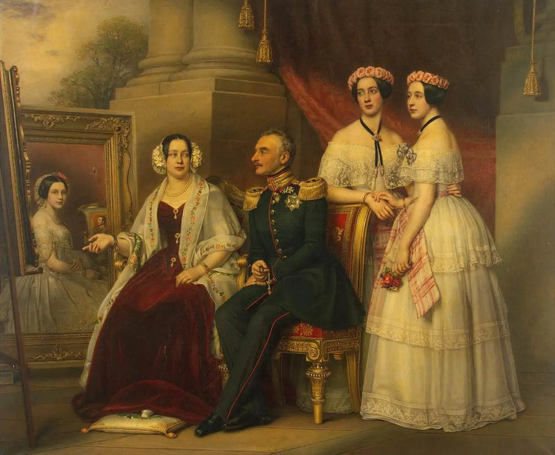Ritratto della famiglia del duca di Sassonia-Altenburg Giuseppe - Giuseppe Karl Stieler