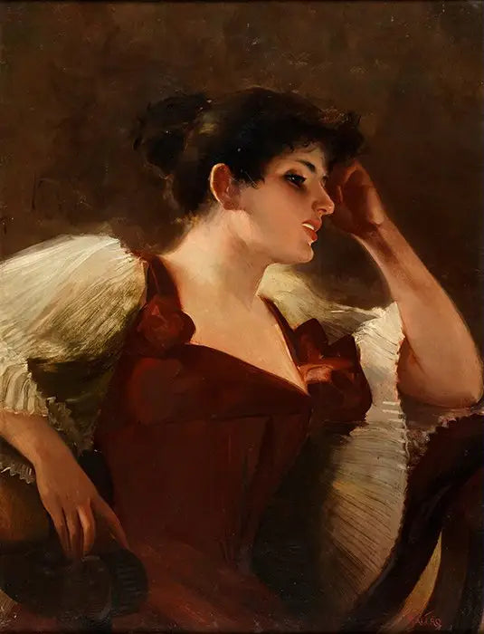Ritratto della figlia dell'artista - Luis Ricardo Falero
