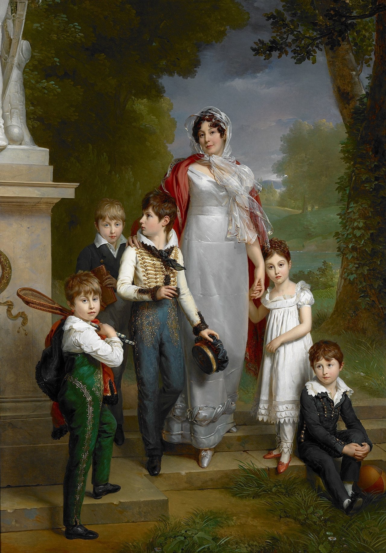 Portrait de la maréchale Lannes et ses enfants - François Gérard - Alpha Reproduction