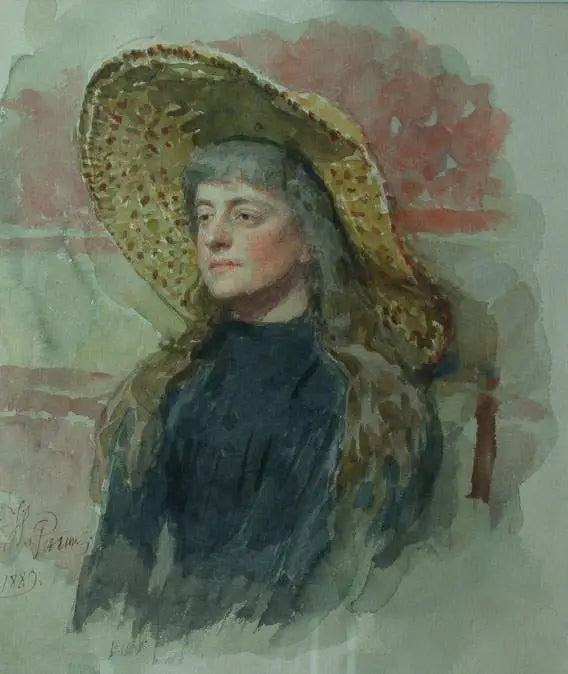 Ritratto della pittrice Elizabeta Nikolayevna Zvantseva - Ilya Repin