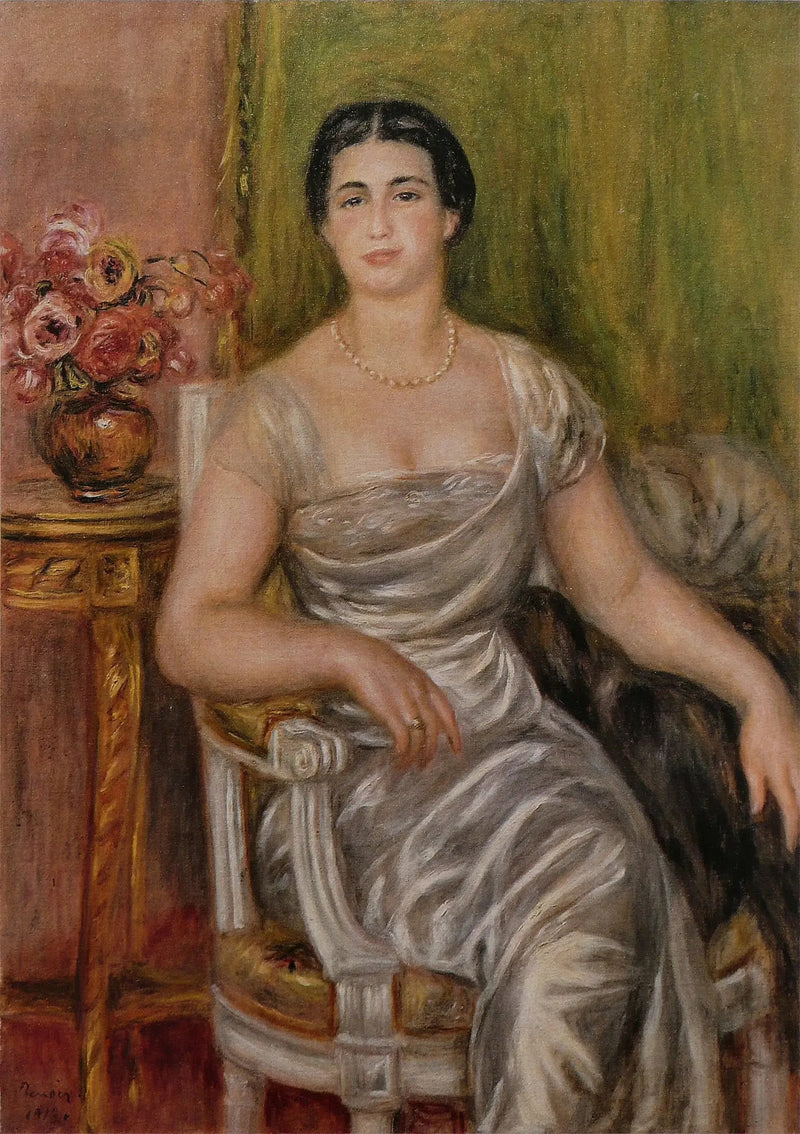 Ritratto della poetessa Alice Vallières-Merzbach - Pierre-Auguste Renoir