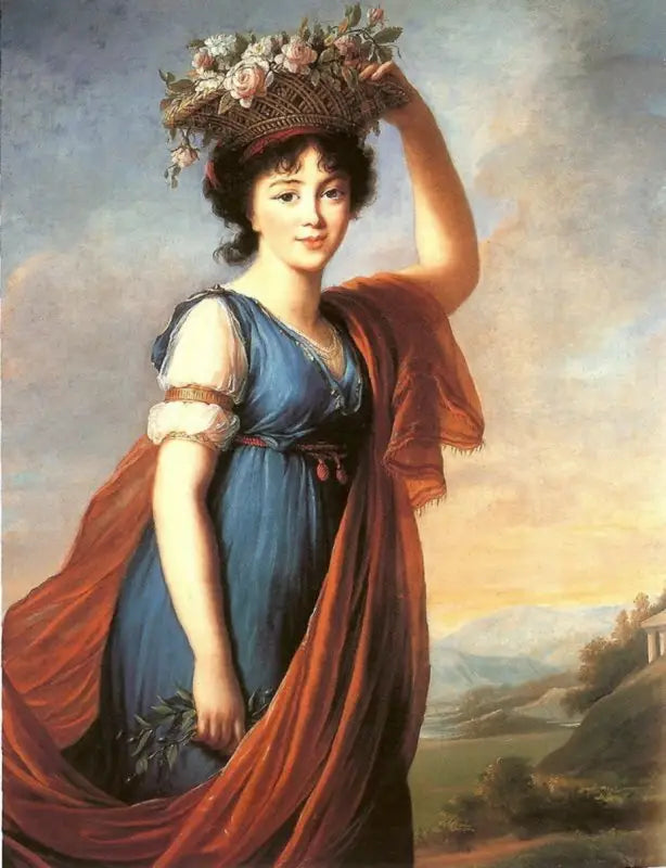 Ritratto della principessa Eudocia Ivanovna Galitzine, née Izmailov, in Flore - Élisabeth Vigée Le Brun