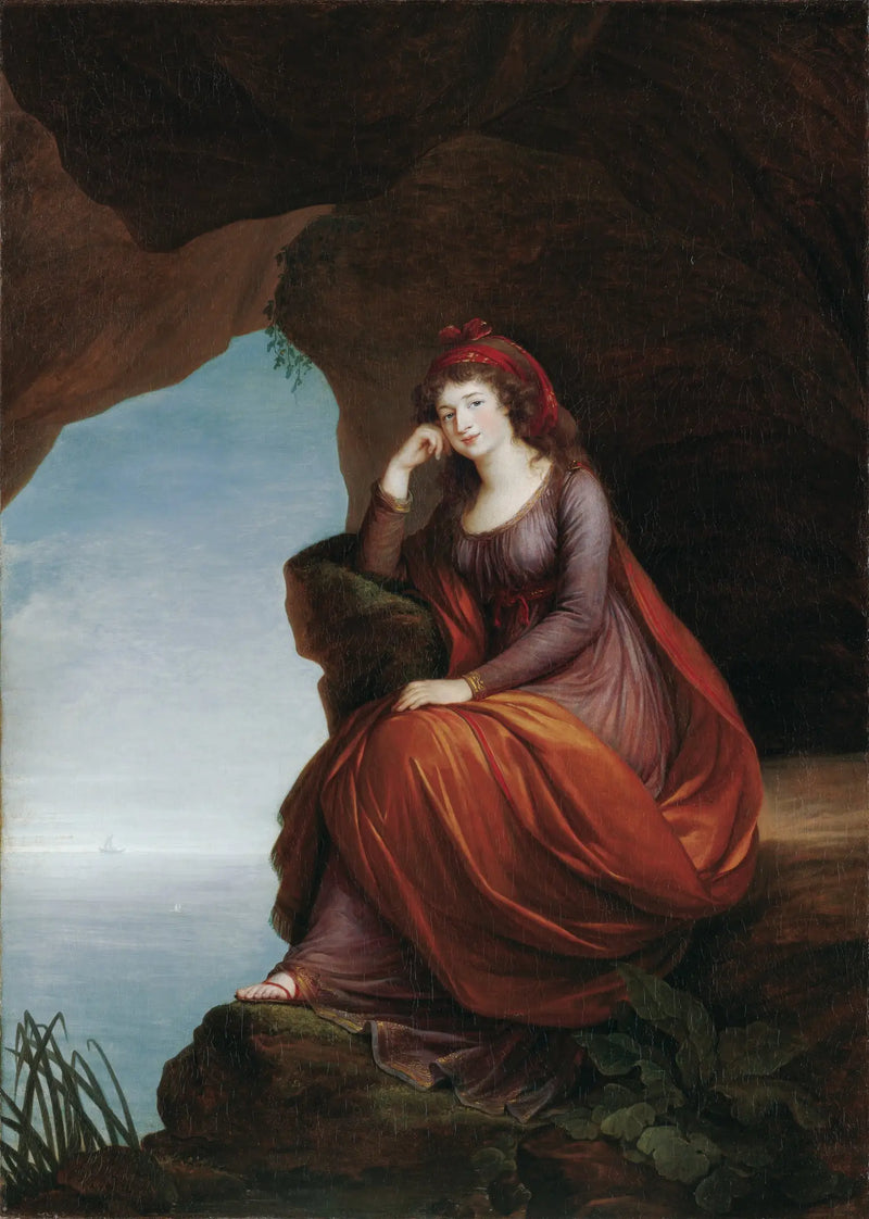 Ritratto della principessa Hermenegilde von Esterházy (1769-1845), née Liechtenstein, in Arianna a Naxos - Élisabeth Vigée Le Brun