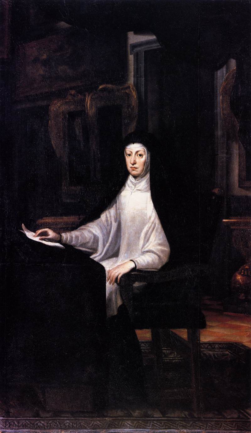 Portrait de la reine Mariana d'Autriche en veuve - Juan Carreño de Miranda image 1 reproduction réalisée par Alpha Reproduction
