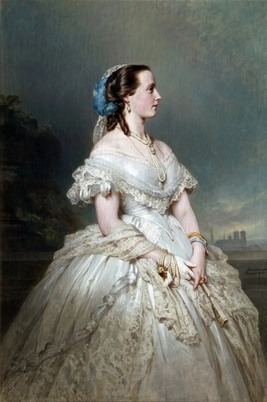 Ritratto della regina Maria Enrichette - Franz Xaver Winterhalter