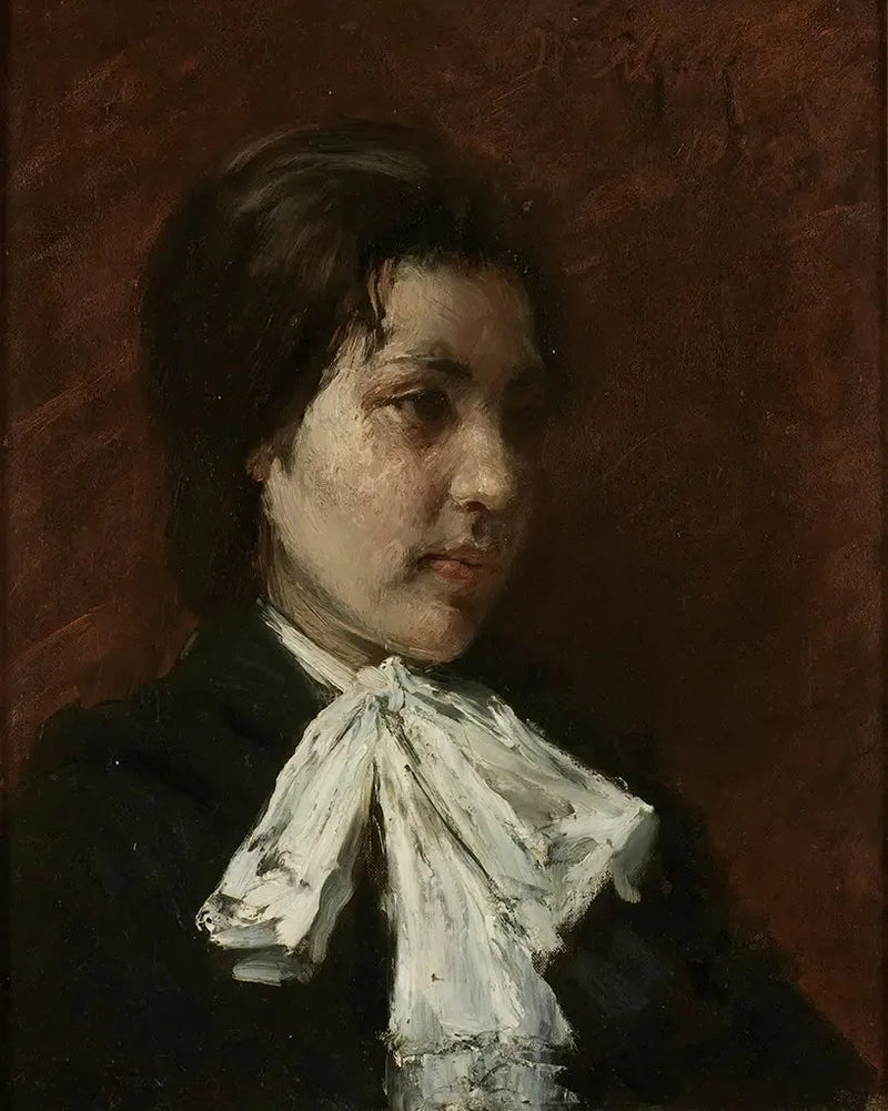 Ritratto della testa - William Merritt Chase