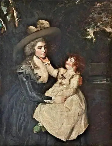 Ritratto della vedova Signora Seaforth e del suo bambino - Joshua Reynolds