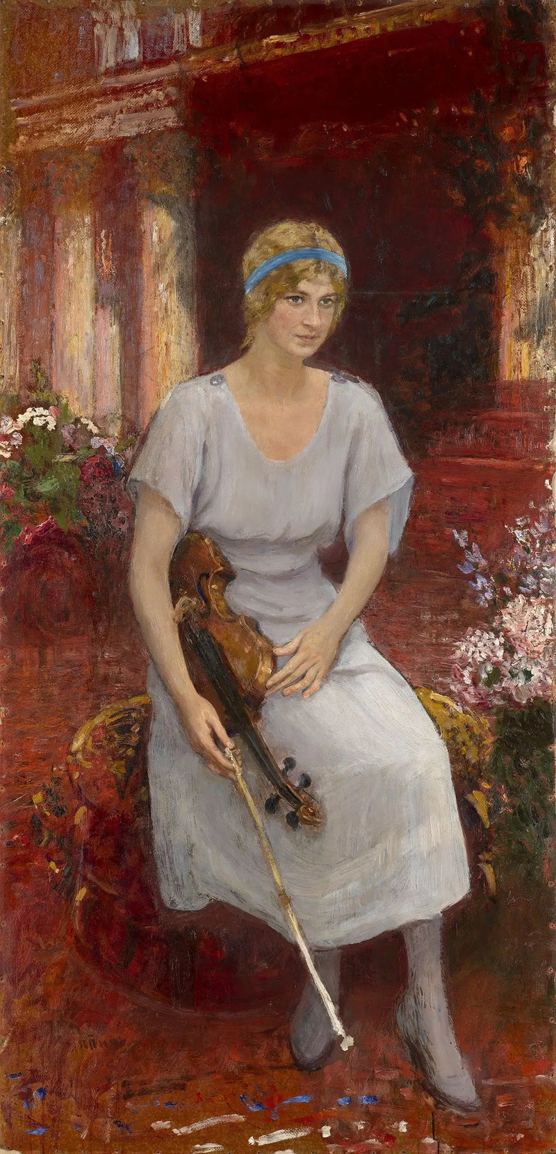 Ritratto della violinista Cecilia Hansen - Ilya Repin