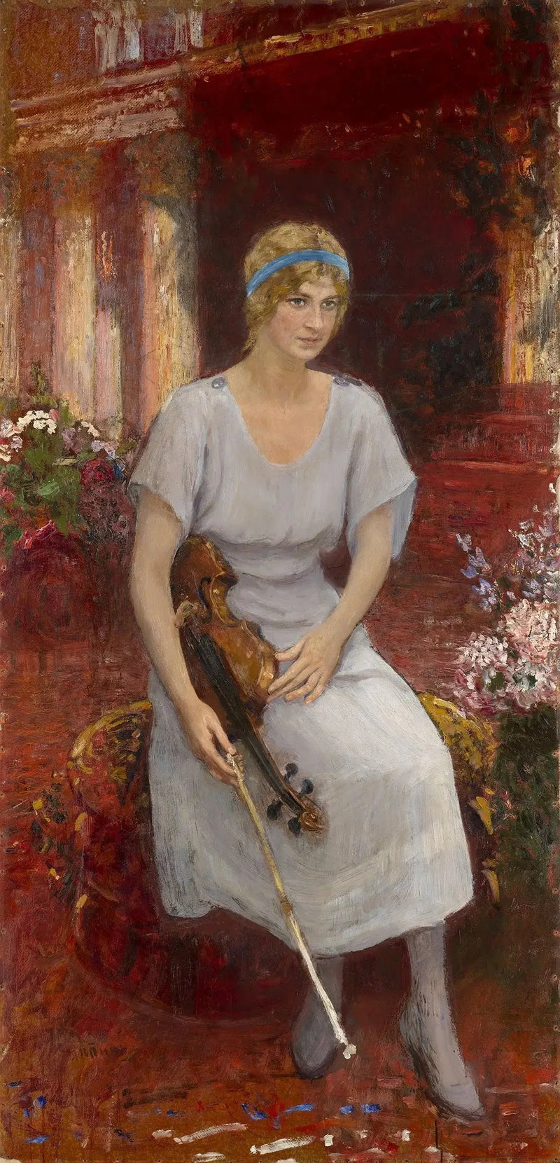 Ritratto della violinista Cecilia Hansen - Ilya Repin