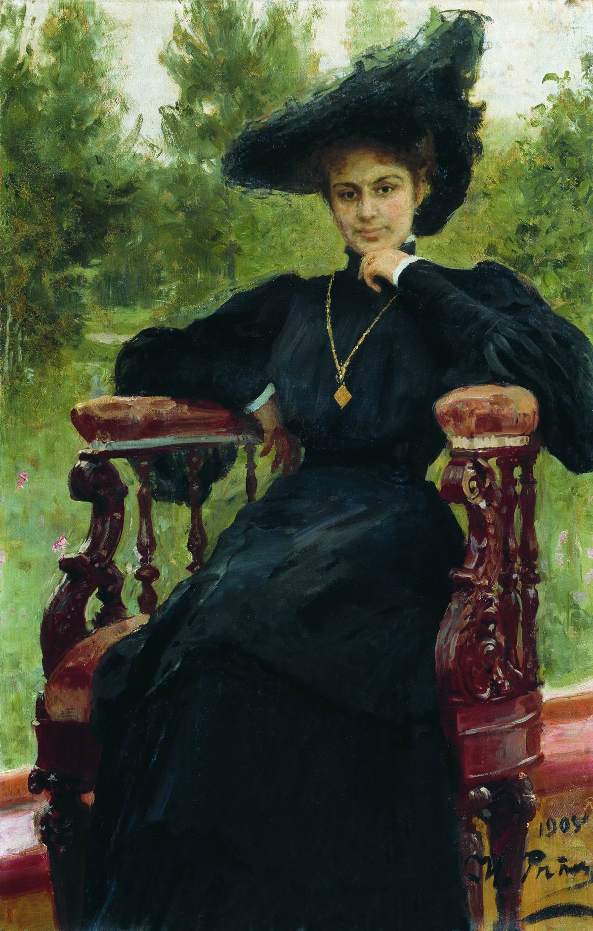 Portrait de l’actrice Maria Fiodorovna Andreyeva - Ilya Repin - Alpha Reproduction