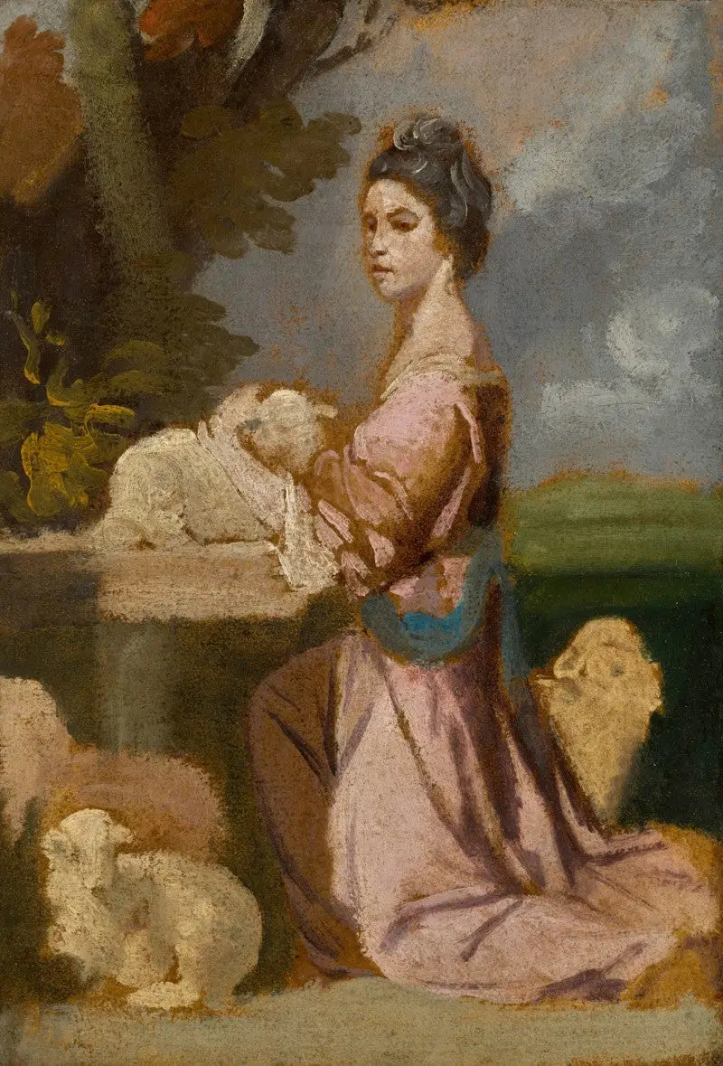 Portrait de Lady Mary Leslie - Joshua Reynolds image 1 reproduction artisanale de tableau