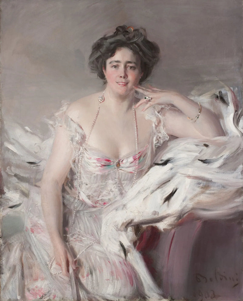 Ritratto di Lady Nanne Schrader, née Wiborg - Giovanni Boldini