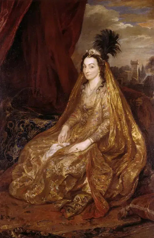 Portrait de Lady Theresa Shirley - Antoine van Dyck image 1 reproduction artisanale de tableau