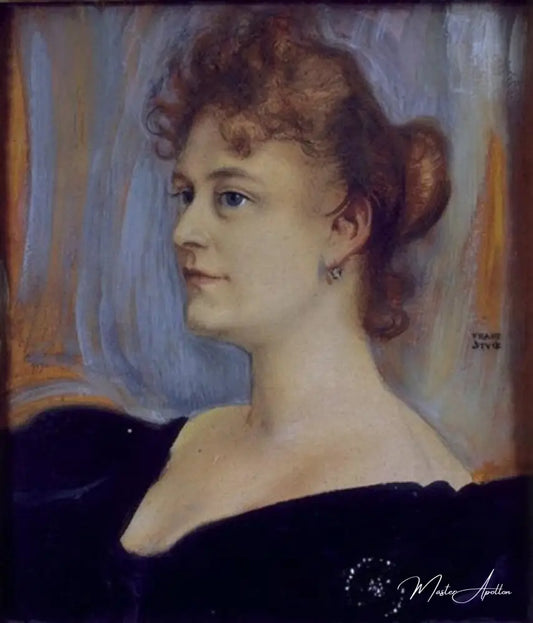 Portrait de Lillian Sanderson - Franz Von Stuck Reproductions de tableaux à la peinture à l’huile