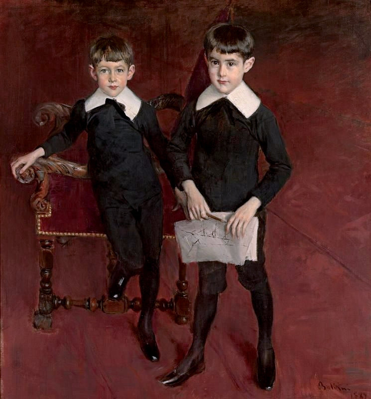 Ritratto di Louis e Pedro Subercaseaux - Giovanni Boldini