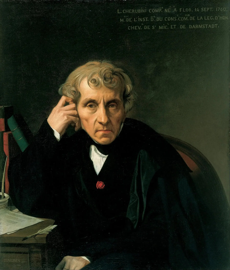 Ritratto di Luigi Cherubini - Jean-Auguste-Dominique Ingres