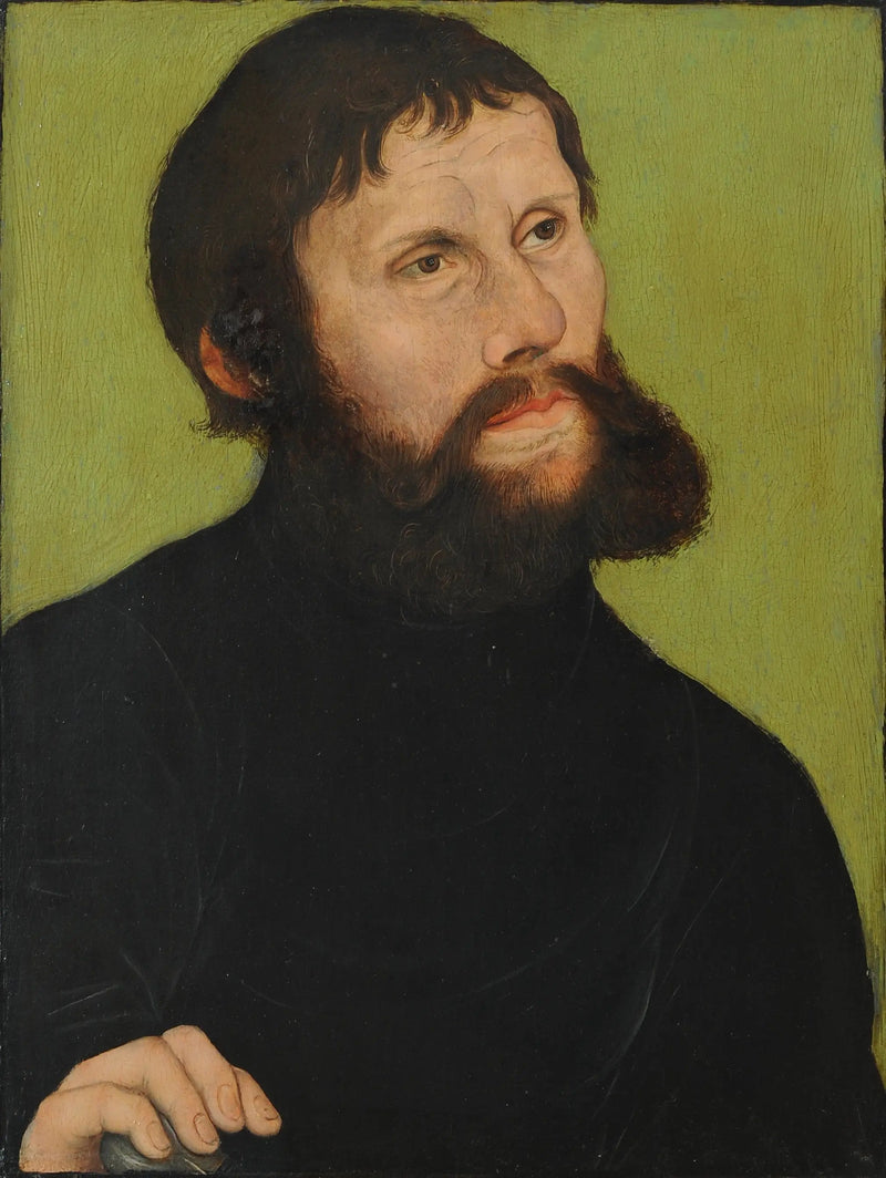 Ritratto di Lutero in Junker Jörg - Lucas Cranach il Vecchio