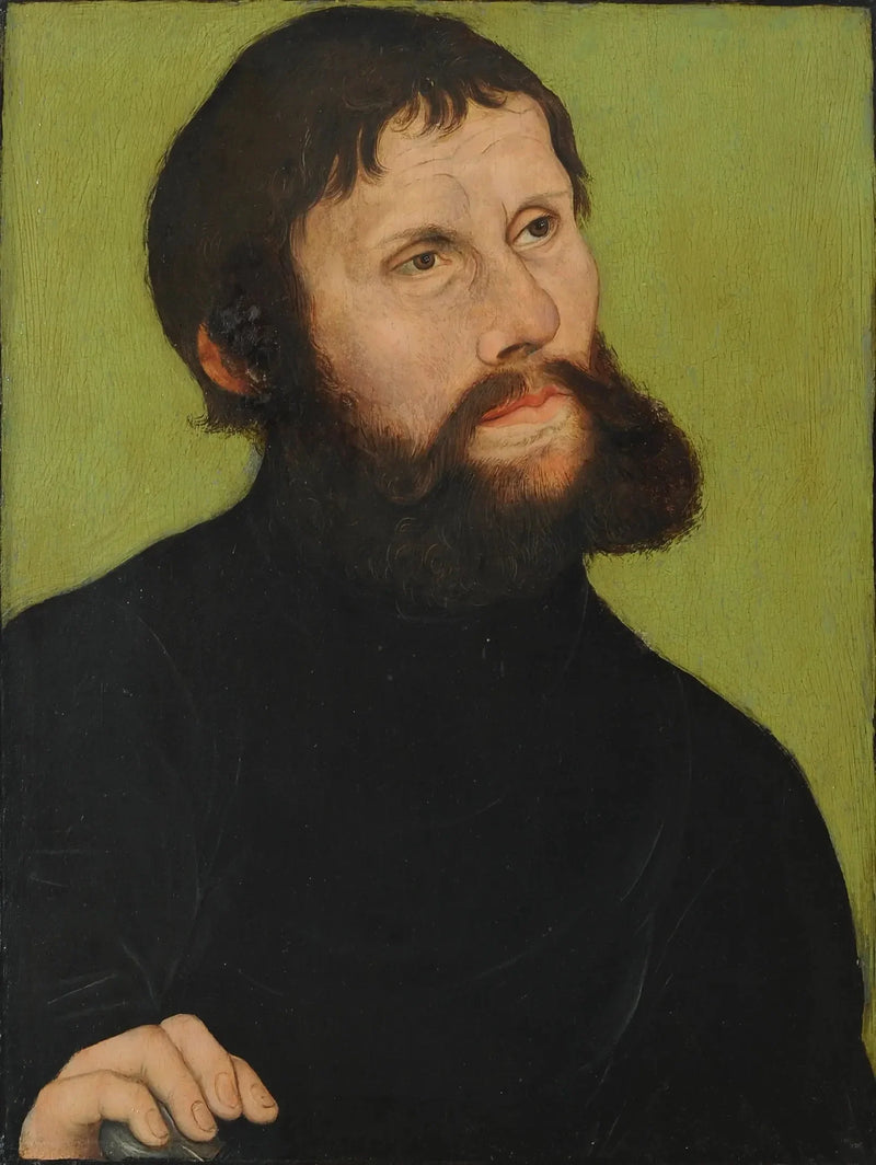 Ritratto di Lutero in Junker Jörg - Lucas Cranach il Vecchio