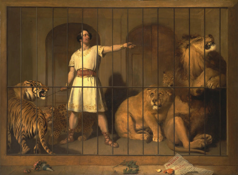 Ritratto di M. Van Amburgh, come appariva con i suoi animali al teatro di Londra - Edwin Henry Landseer