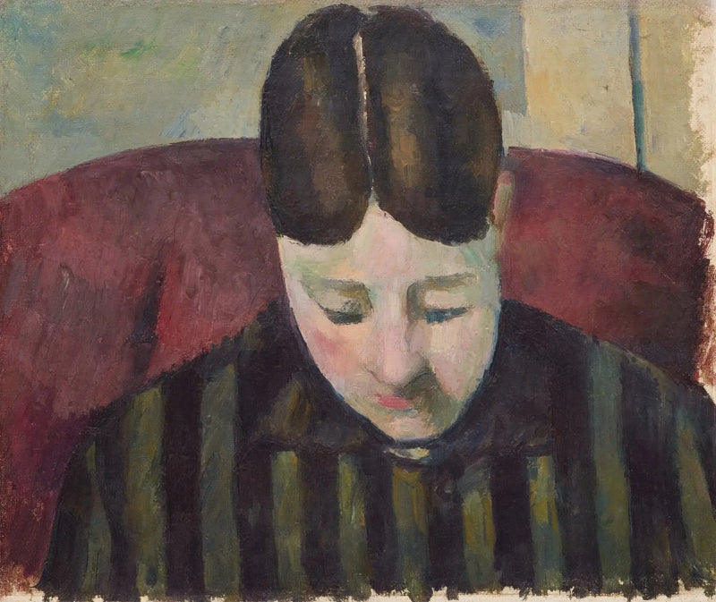 Ritratto di madame Cézanne - Paul Cézanne