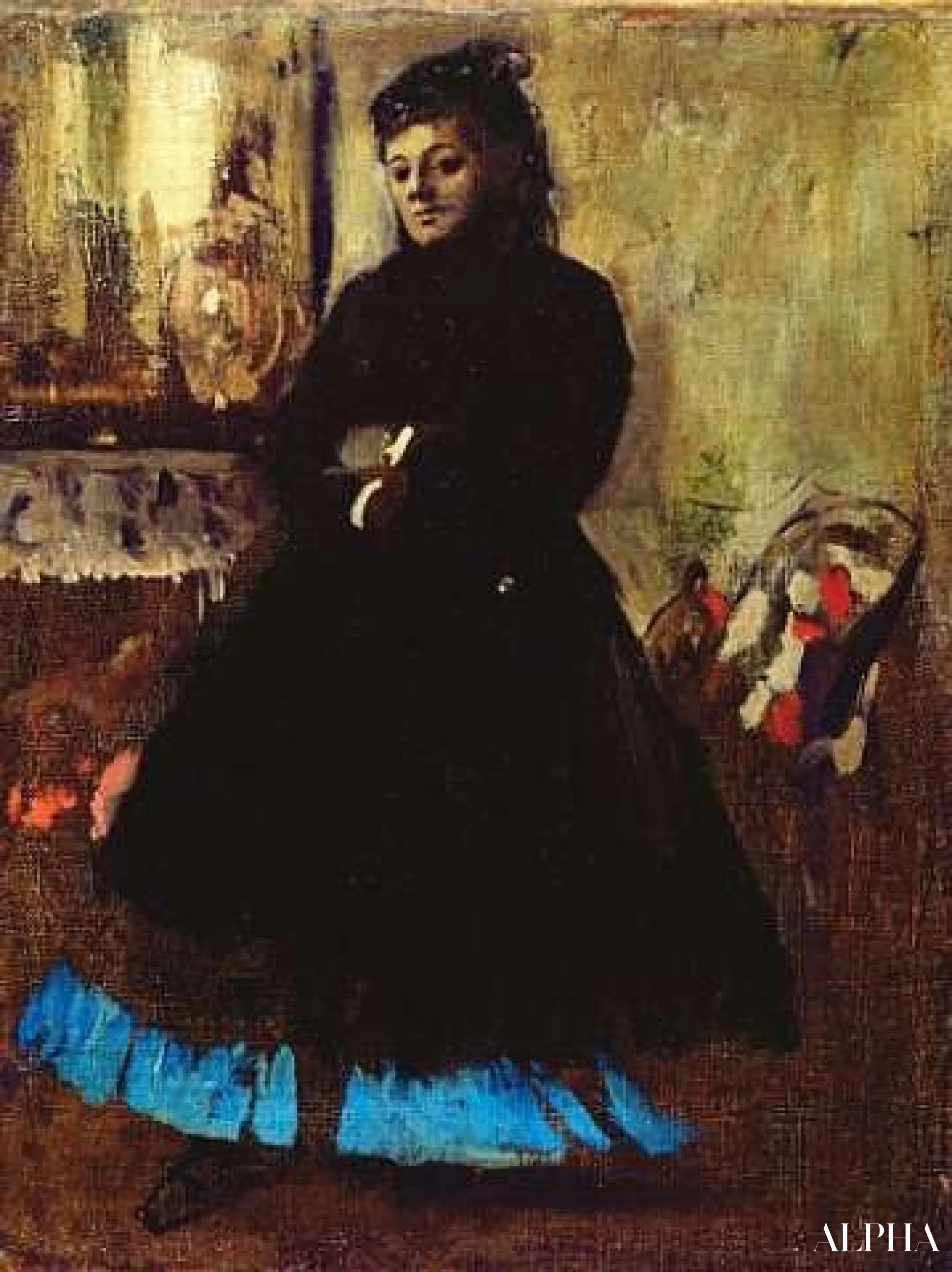 Portrait de Madame Ducros - Edgar Degas - Reproductions de tableaux et peintures haut de gamme